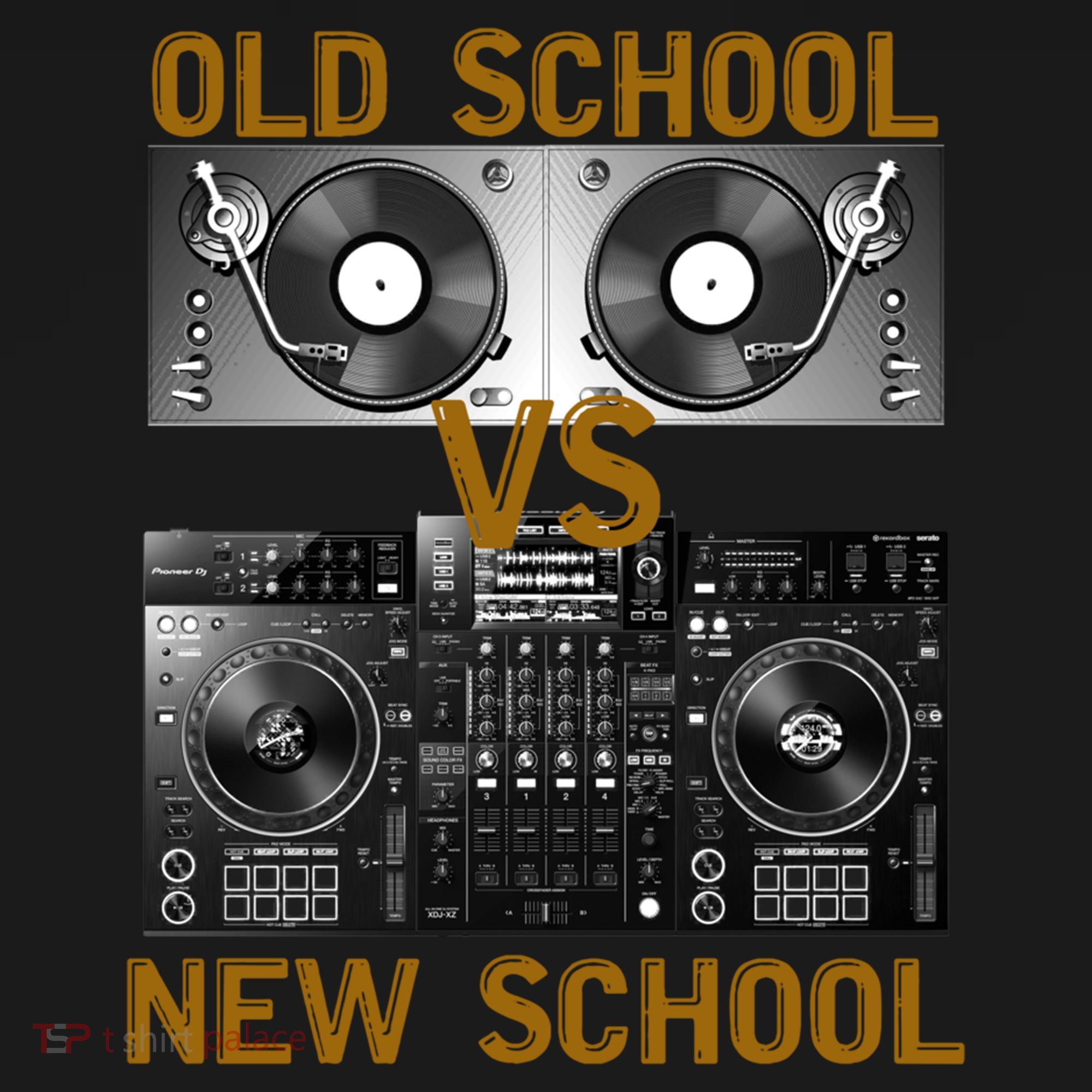 Music Djs Old School Vs New School Turntable Dj Equipt Cute Gift Bucket Hat