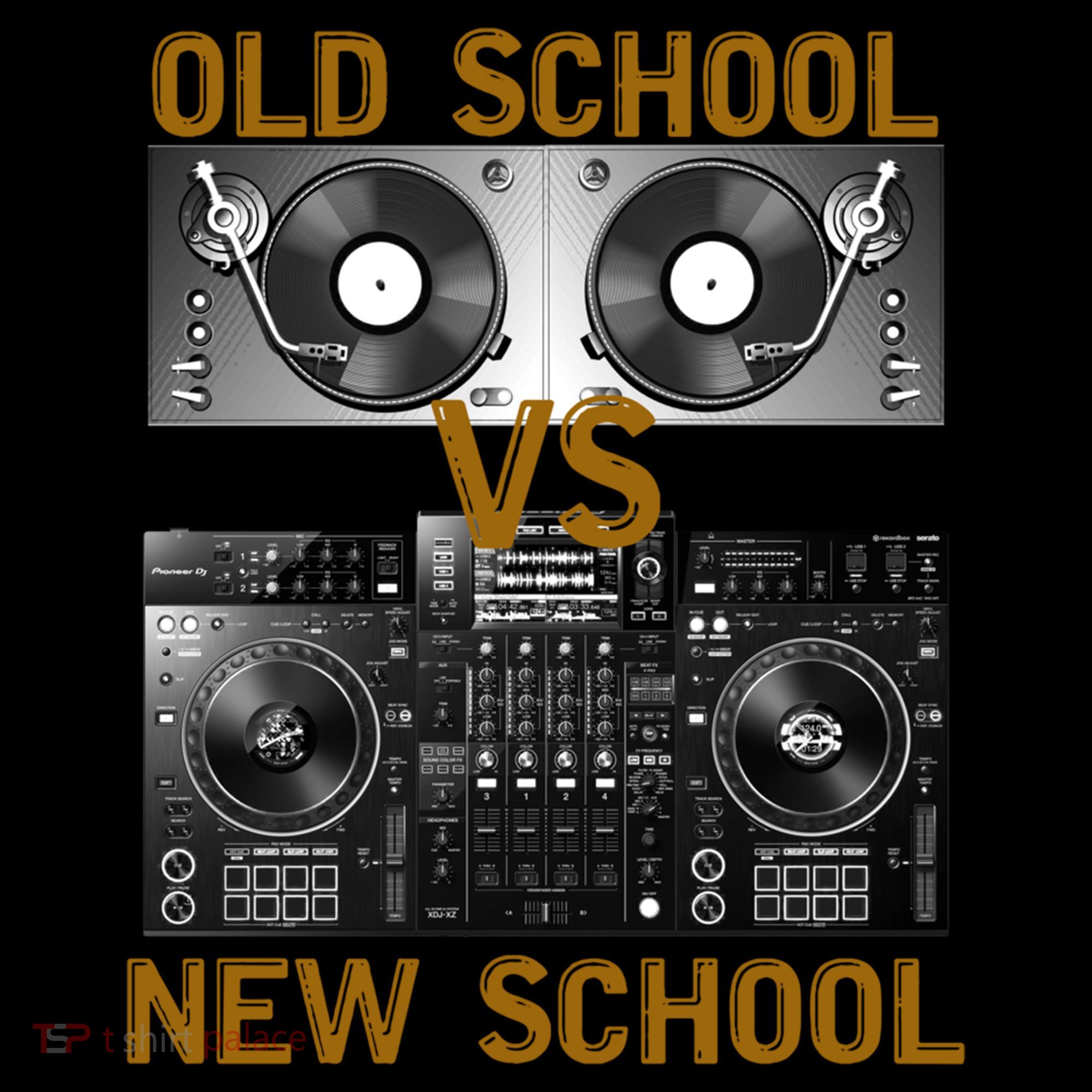 Music Djs Old School Vs New School Turntable Dj Equipt Cute Gift Coffee Mug