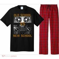 Music Djs Old School Vs New School Turntable Dj Equipt Cute Gift Pajama Set thumb 0