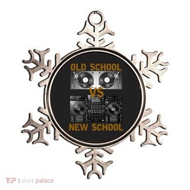 Music Djs Old School Vs New School Turntable Dj Equipt Cute Gift Ornament