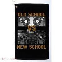 Music Djs Old School Vs New School Turntable Dj Equipt Cute Gift Golf Towel thumb 0