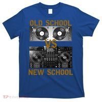 Music Djs Old School Vs New School Turntable Dj Equipt Cute Gift T-Shirt thumb 0