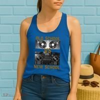 Music Djs Old School Vs New School Turntable Dj Equipt Cute Gift Women's Tank Top thumb 2