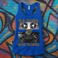 Music Djs Old School Vs New School Turntable Dj Equipt Cute Gift Women's Tank Top thumb 3