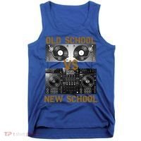 Music Djs Old School Vs New School Turntable Dj Equipt Cute Gift Tank Top thumb 0