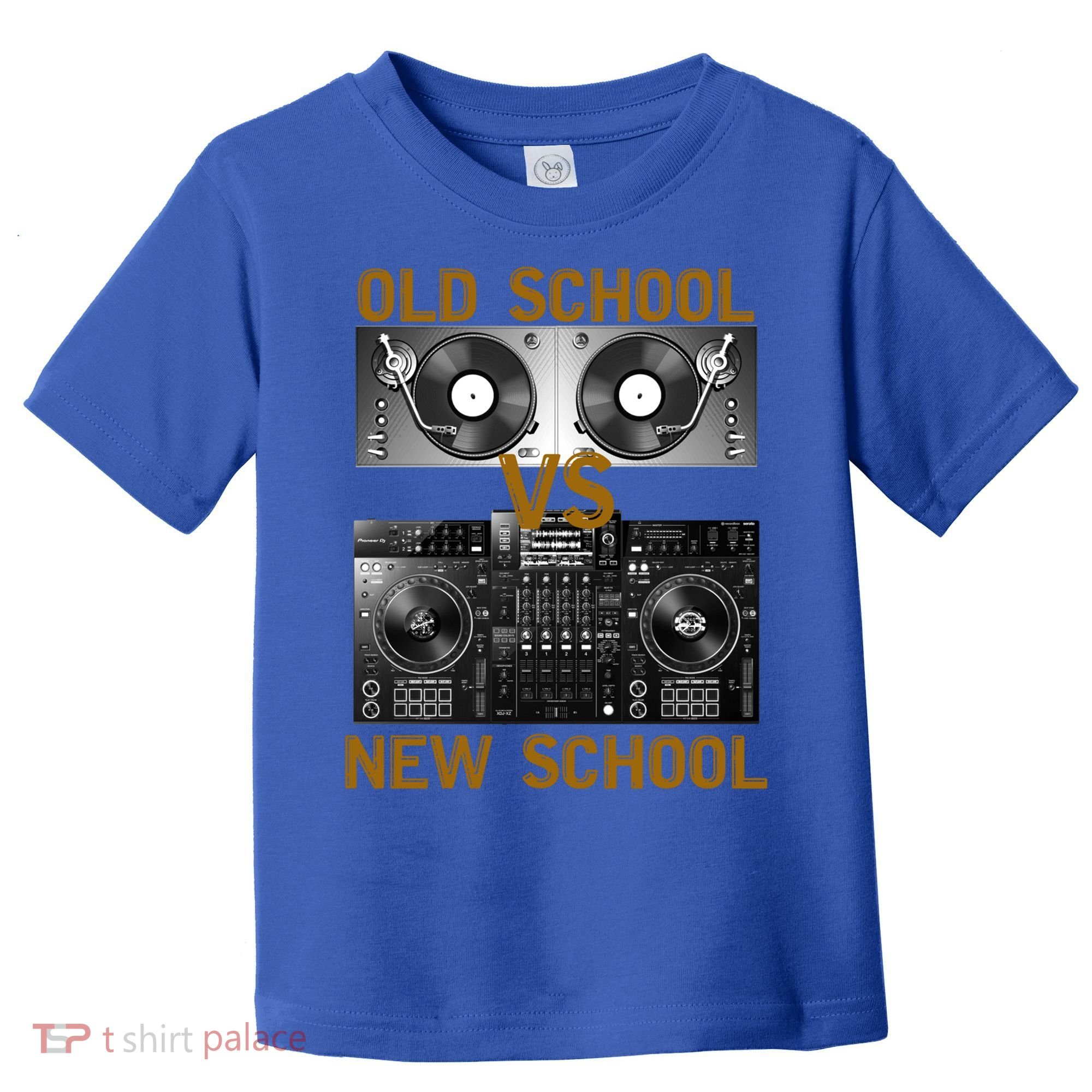 Music Djs Old School Vs New School Turntable Dj Equipt Cute Gift Toddler T-Shirt