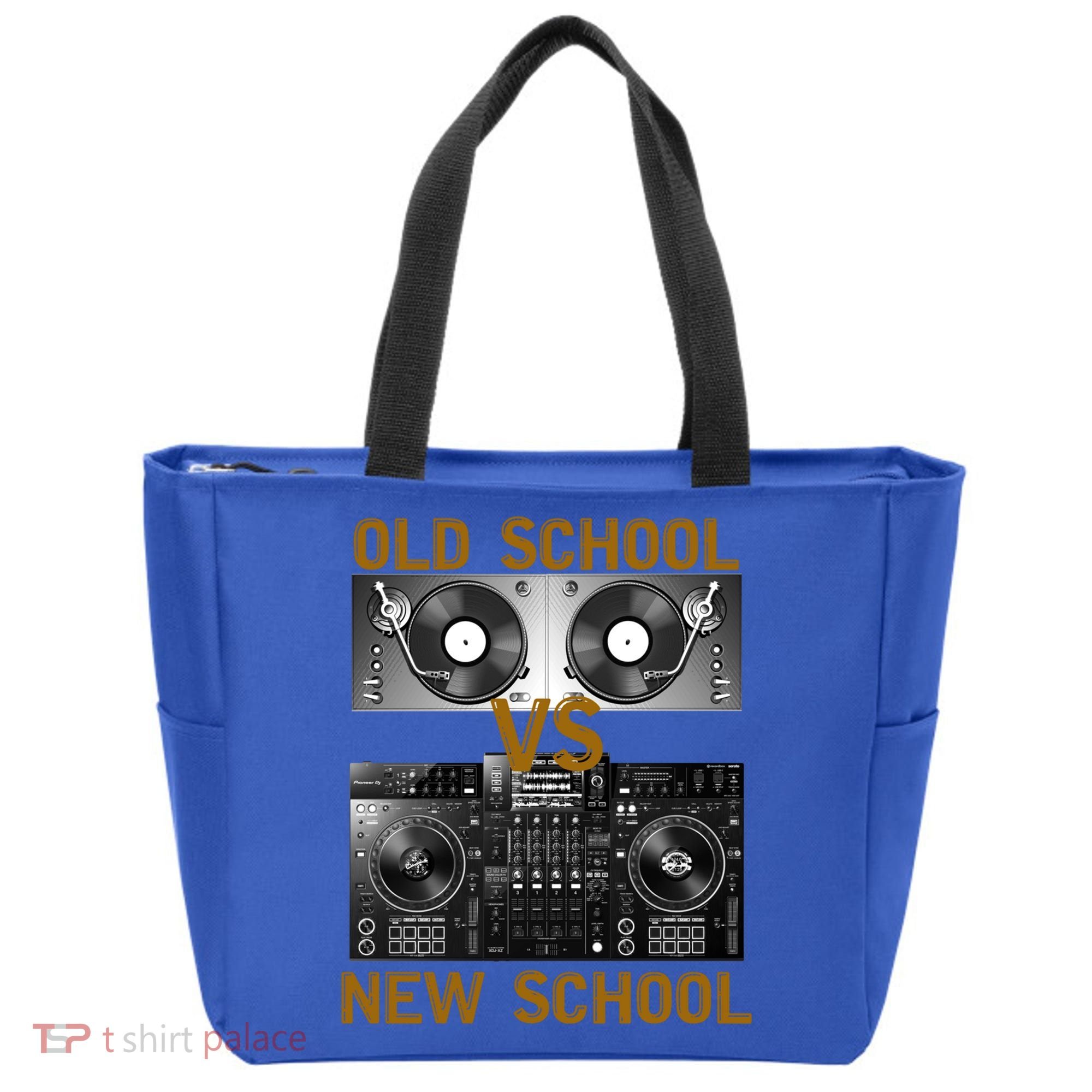 Music Djs Old School Vs New School Turntable Dj Equipt Cute Gift Tote Bag