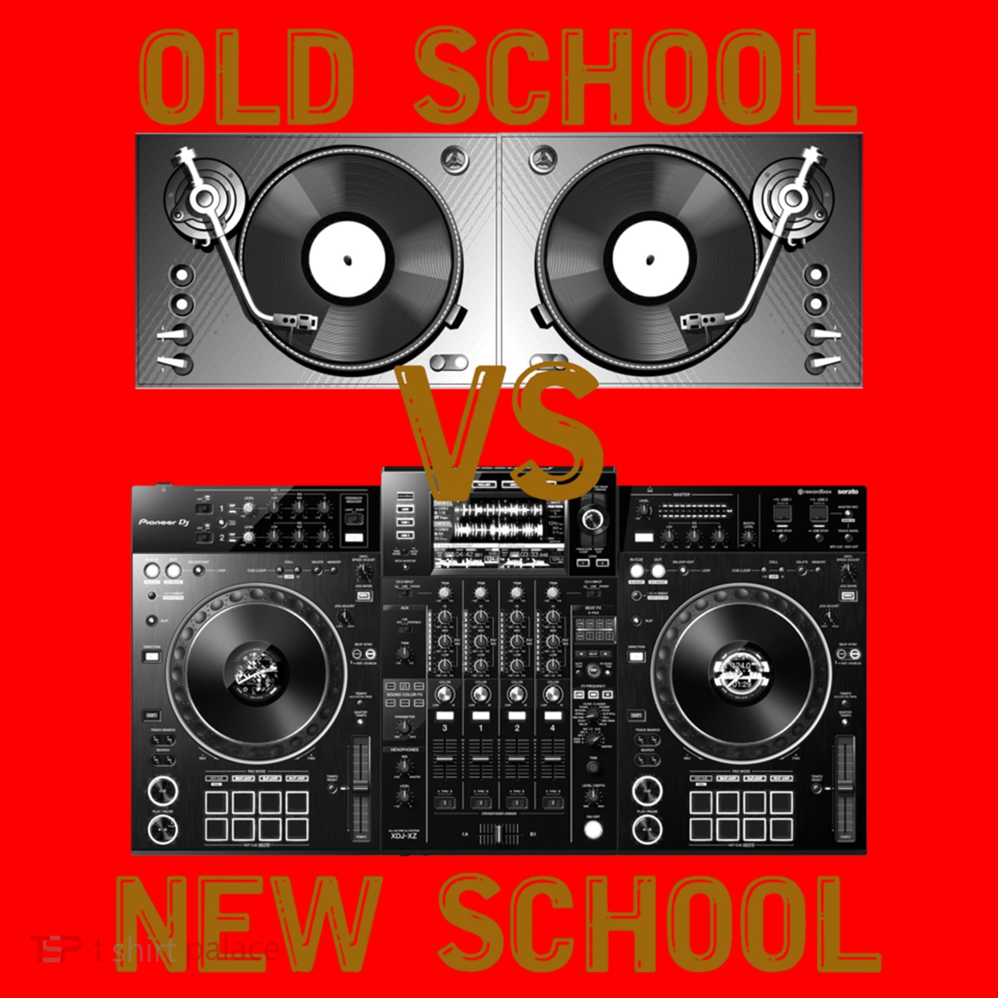 Music Djs Old School Vs New School Turntable Dj Equipt Cute Gift Santa Hat