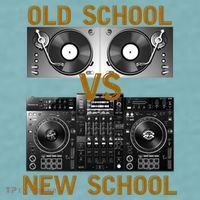 Music Djs Old School Vs New School Turntable Dj Equipt Cute Gift Sueded Cloud Jersey T-Shirt thumb 2