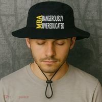 Mba Dangerously Overeducated Student Graduation Gift Bucket Hat thumb 2