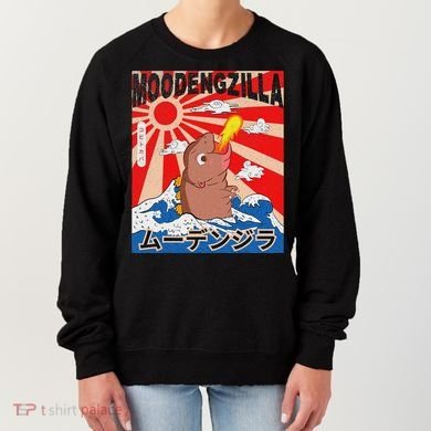 Moo Deng Pygmy Hippopotamus Funny Moodengzilla Women's Sweatshirt