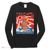 Moo Deng Pygmy Hippopotamus Funny Moodengzilla Long Sleeve Shirt thumb 0