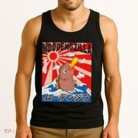 Moo Deng Pygmy Hippopotamus Funny Moodengzilla Tank Top thumb 3