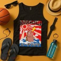 Moo Deng Pygmy Hippopotamus Funny Moodengzilla Tank Top thumb 4