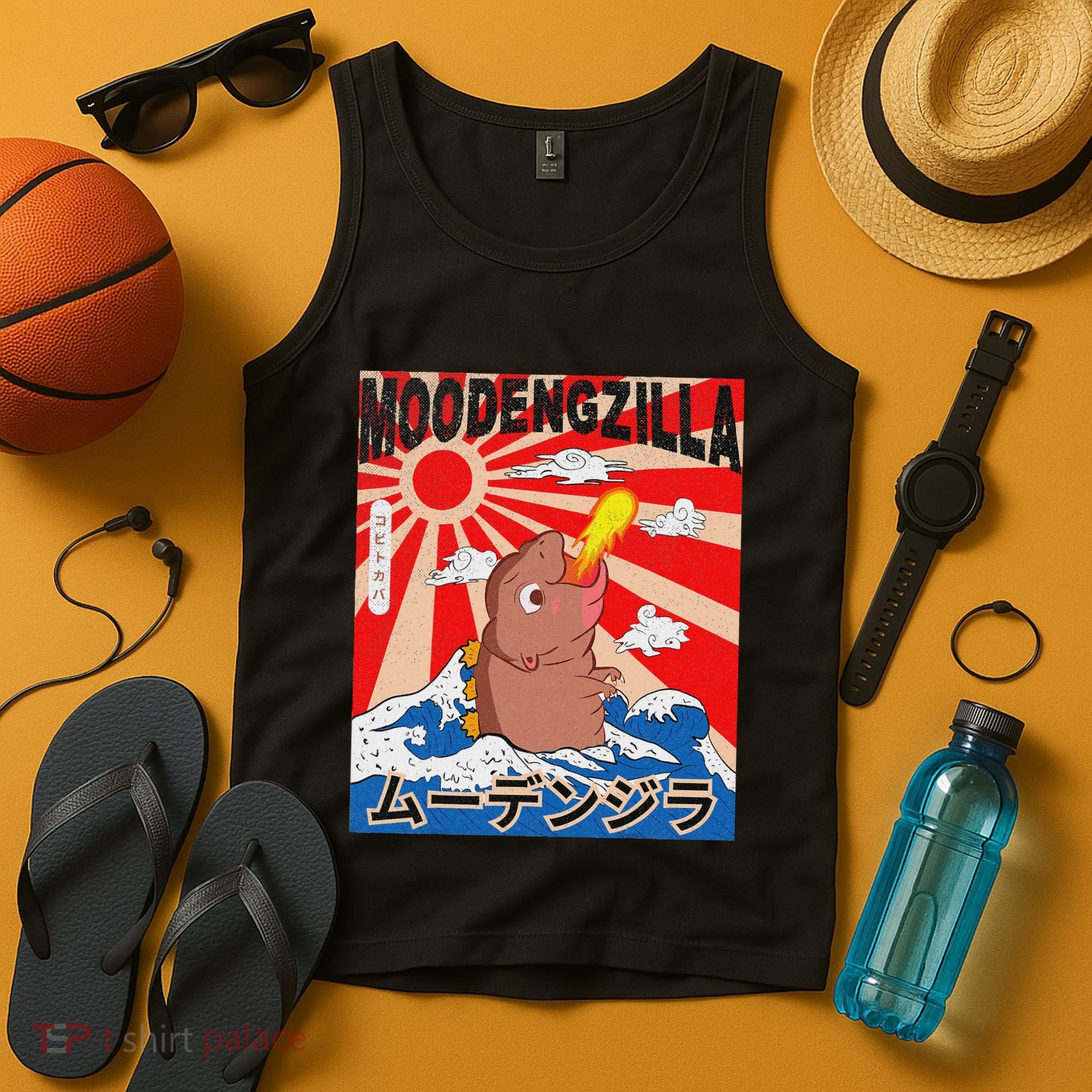 Moo Deng Pygmy Hippopotamus Funny Moodengzilla Tank Top