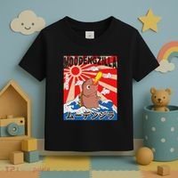Moo Deng Pygmy Hippopotamus Funny Moodengzilla Toddler T-Shirt thumb 3