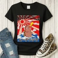 Moo Deng Pygmy Hippopotamus Funny Moodengzilla Women's T-Shirt thumb 3