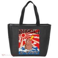 Moo Deng Pygmy Hippopotamus Funny Moodengzilla Tote Bag thumb 0