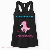 Mother's Day Pregnant Mom Prangrysaurus Pregnancy Surprise Women's Tank Top thumb 0