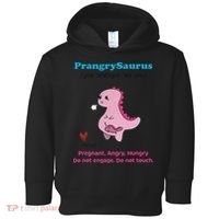 Mother's Day Pregnant Mom Prangrysaurus Pregnancy Surprise Toddler Hoodie thumb 0