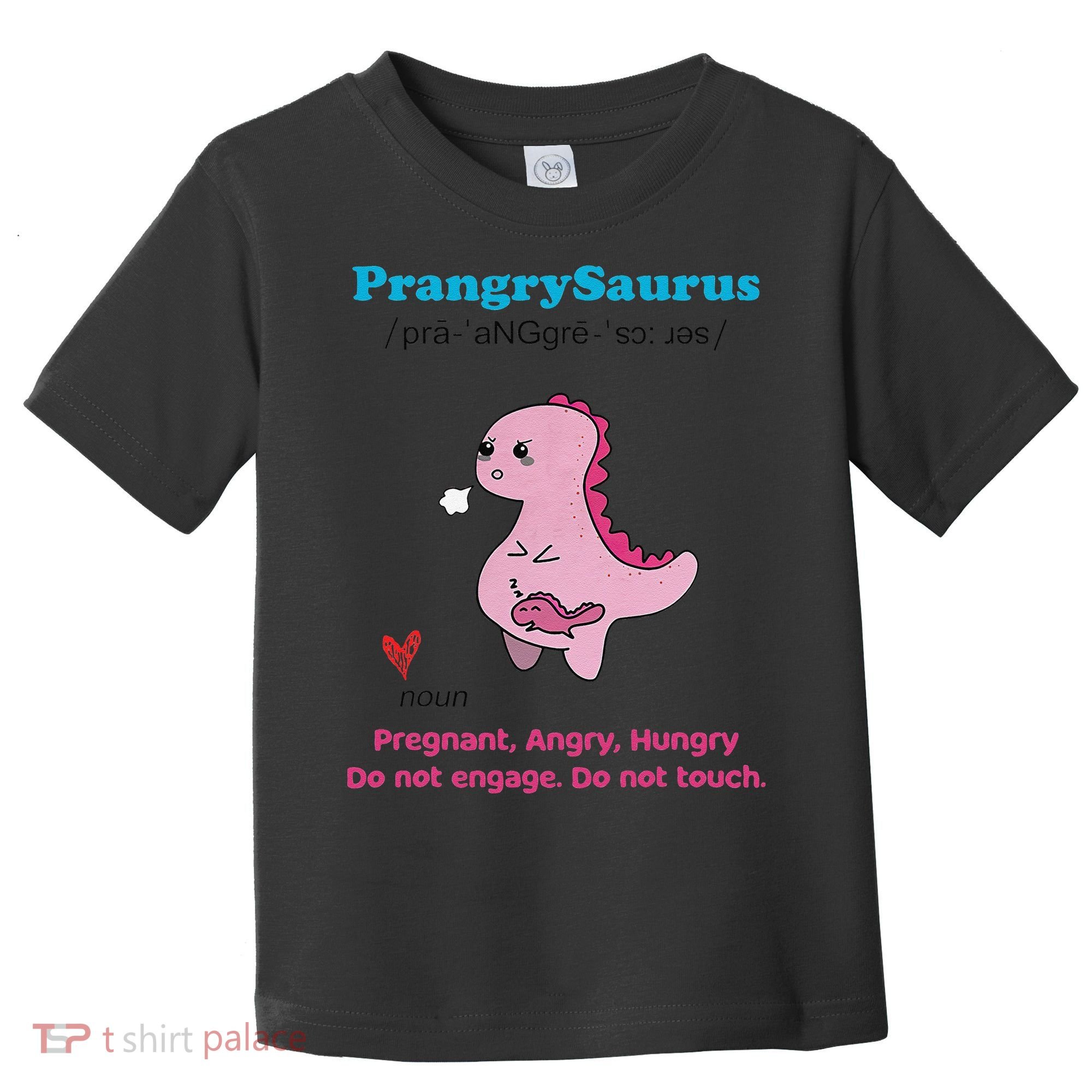 Mother's Day Pregnant Mom Prangrysaurus Pregnancy Surprise Toddler T-Shirt