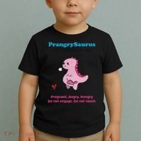 Mother's Day Pregnant Mom Prangrysaurus Pregnancy Surprise Toddler T-Shirt thumb 2