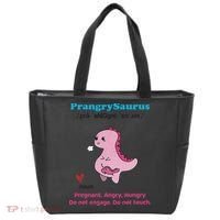Mother's Day Pregnant Mom Prangrysaurus Pregnancy Surprise Tote Bag thumb 0