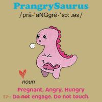 Mother's Day Pregnant Mom Prangrysaurus Pregnancy Surprise Long Sleeve Shirt thumb 2