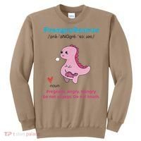 Mother's Day Pregnant Mom Prangrysaurus Pregnancy Surprise Sweatshirt thumb 0