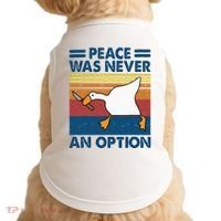 Murder Duck Peace Was Never An Option Duck With Knife Meme Doggie Tank thumb 0