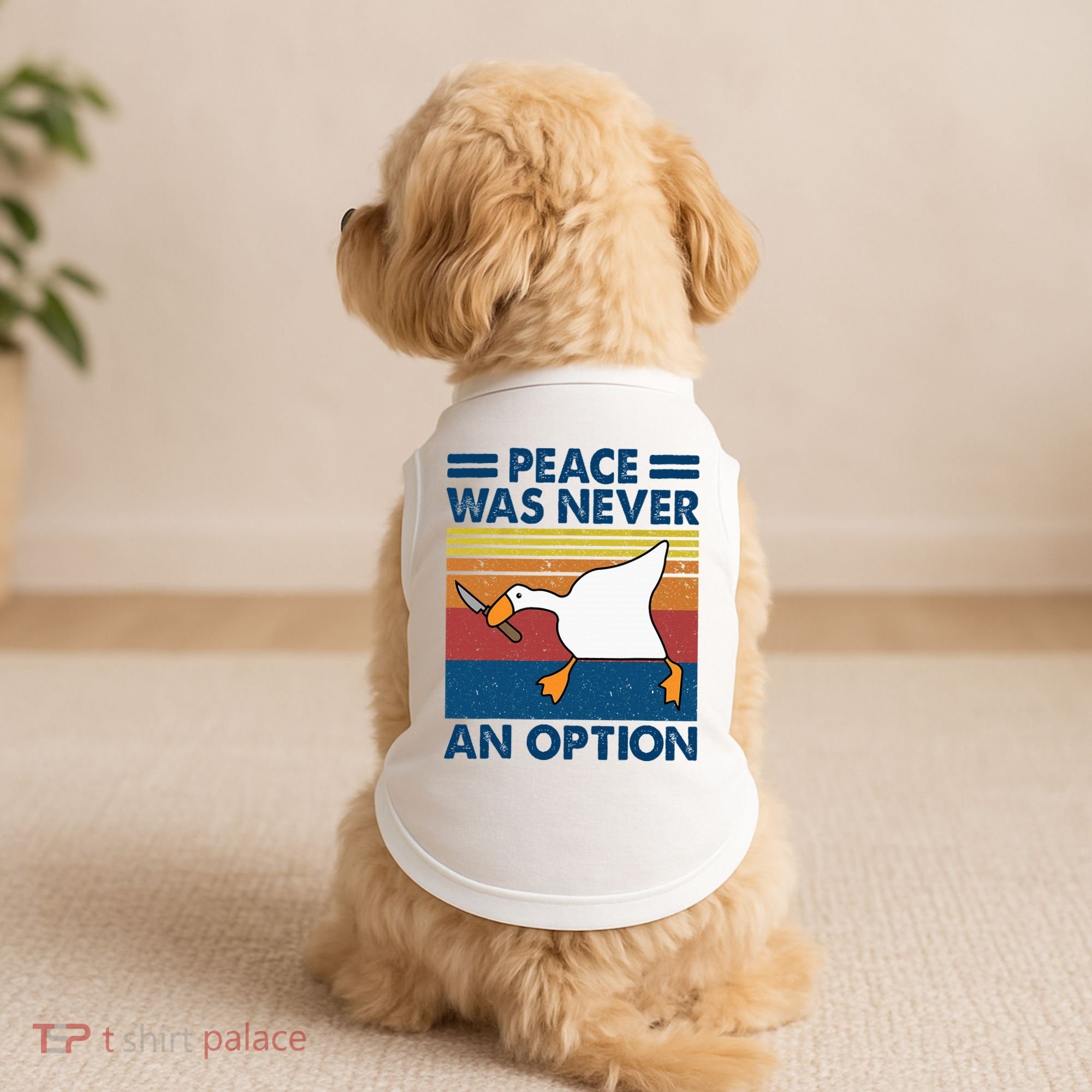 Murder Duck Peace Was Never An Option Duck With Knife Meme Doggie Tank