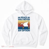 Murder Duck Peace Was Never An Option Duck With Knife Meme Hoodie thumb 0