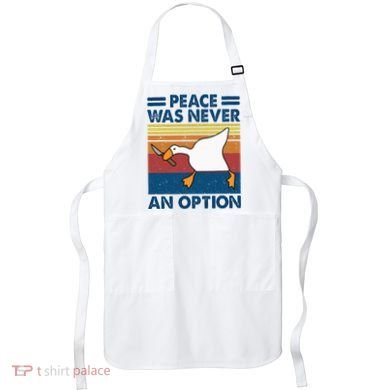 Murder Duck Peace Was Never An Option Duck With Knife Meme Apron