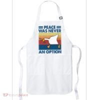 Murder Duck Peace Was Never An Option Duck With Knife Meme Apron thumb 0