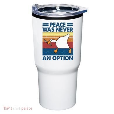 Murder Duck Peace Was Never An Option Duck With Knife Meme Tumbler