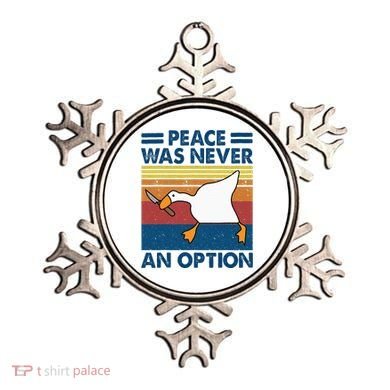 Murder Duck Peace Was Never An Option Duck With Knife Meme Ornament