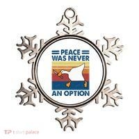 Murder Duck Peace Was Never An Option Duck With Knife Meme Ornament thumb 0