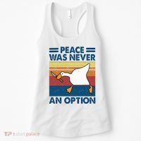 Murder Duck Peace Was Never An Option Duck With Knife Meme Women's Tank Top thumb 0