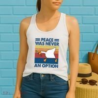 Murder Duck Peace Was Never An Option Duck With Knife Meme Women's Tank Top thumb 2