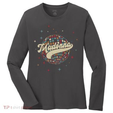 Madonna Disco Party Vintage Women's Long Sleeve Shirt