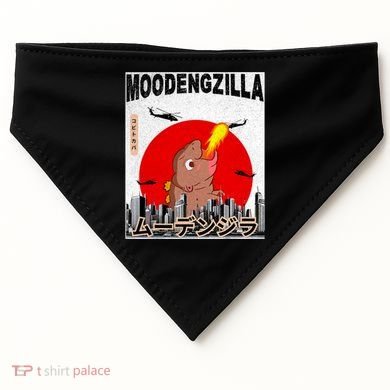 Moo Deng Pygmy Hippopotamus Funny Moodengzilla USA-Made Doggie Bandana