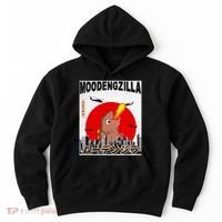 Moo Deng Pygmy Hippopotamus Funny Moodengzilla Hoodie thumb 0
