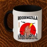 Moo Deng Pygmy Hippopotamus Funny Moodengzilla Coffee Mug thumb 2
