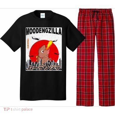 Moo Deng Pygmy Hippopotamus Funny Moodengzilla Pajama Set