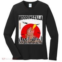 Moo Deng Pygmy Hippopotamus Funny Moodengzilla Women's Long Sleeve Shirt thumb 0
