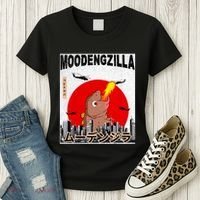 Moo Deng Pygmy Hippopotamus Funny Moodengzilla Women's T-Shirt thumb 3