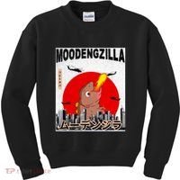 Moo Deng Pygmy Hippopotamus Funny Moodengzilla Kids Sweatshirt thumb 0