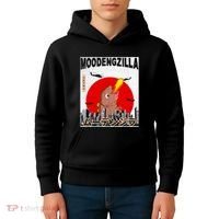 Moo Deng Pygmy Hippopotamus Funny Moodengzilla Kids Hoodie thumb 4