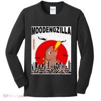 Moo Deng Pygmy Hippopotamus Funny Moodengzilla Kids Long Sleeve Shirt thumb 0