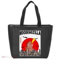 Moo Deng Pygmy Hippopotamus Funny Moodengzilla Tote Bag thumb 0
